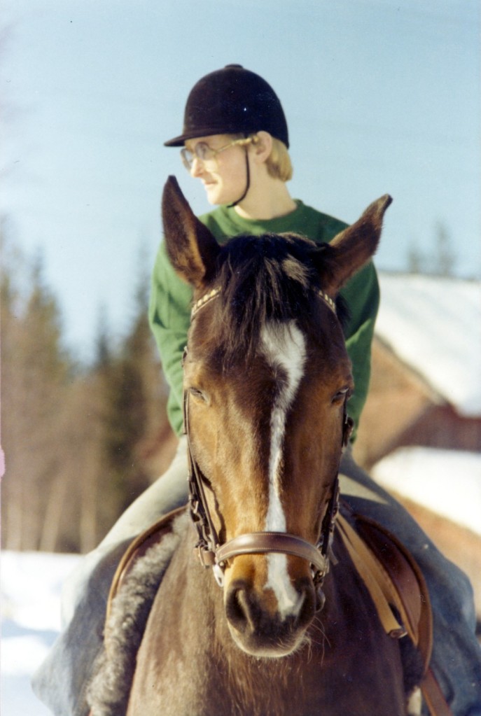 Yvonne och Ylva vintern 1976 
