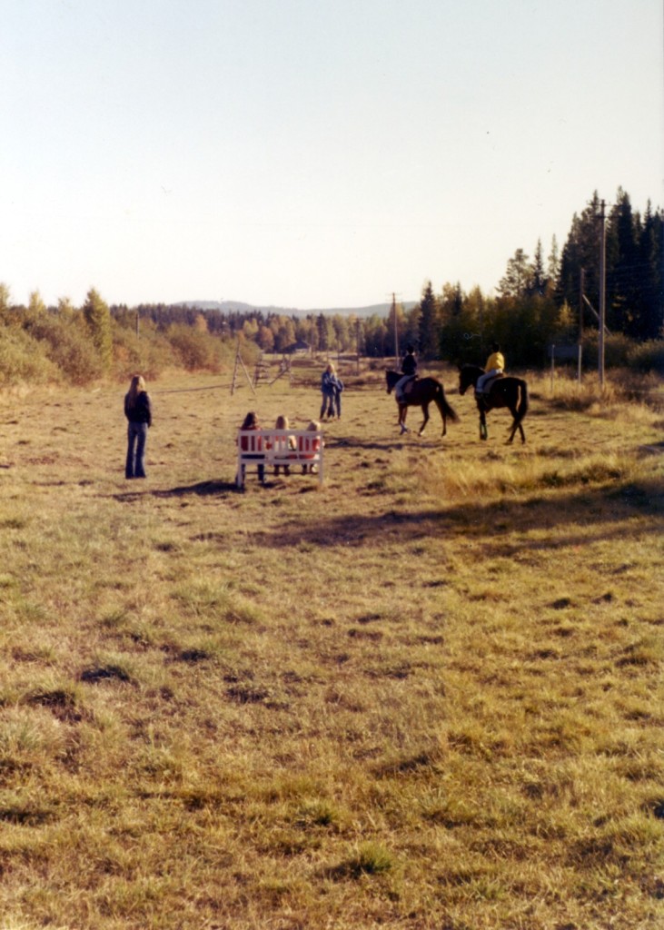 Ridlektion Långvattnet hösten 1976 